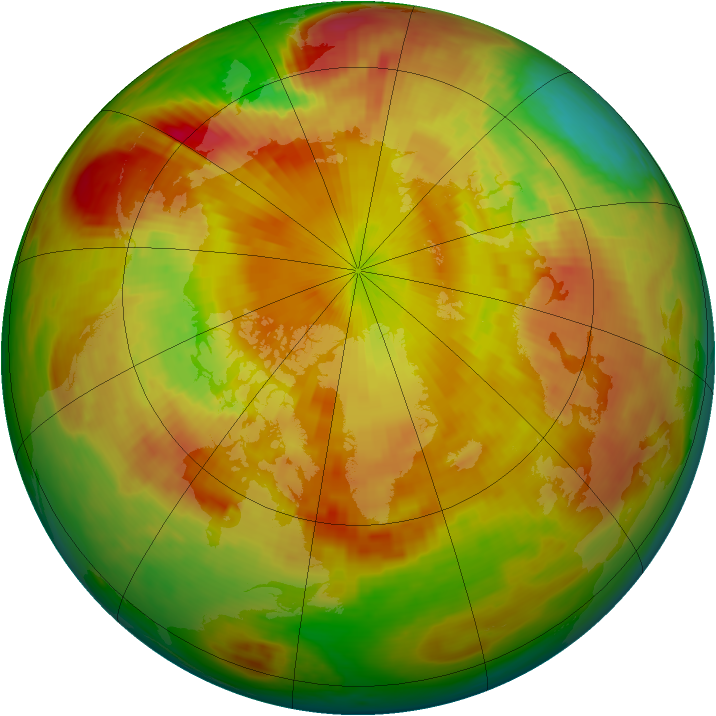Arctic ozone map for 04 May 1981